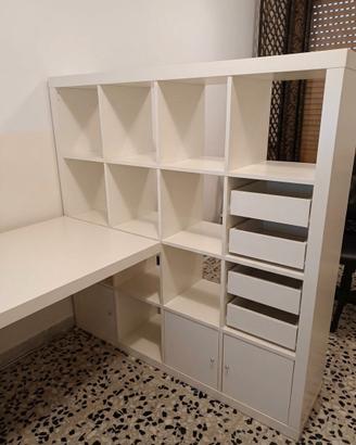 libreria bianca ikea