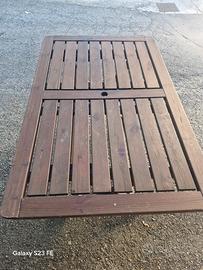 Tavolo da giardino in legno pieghevole