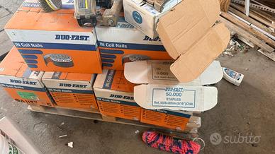 Chiodi con spara chiodi duo fast