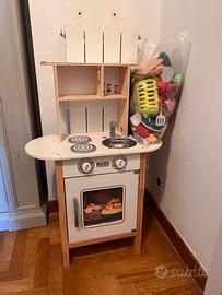 Cucina gioccatolo con accessori