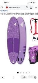 sup fanatic come nuovo con pagaia in carbonio