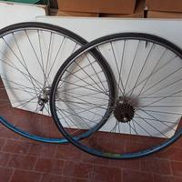 Coppia ruote corsa tubolari
