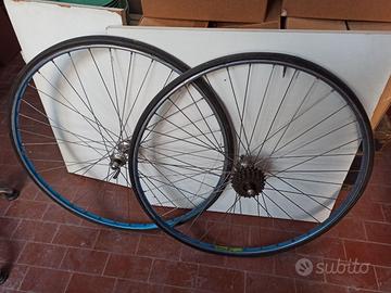 Coppia ruote corsa tubolari