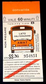 Biglietto AMAT - autobus Palermo - 1990 - nuovo