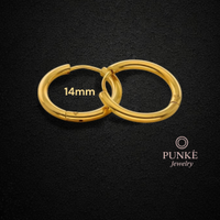 Cerchi coppia 14mm color oro