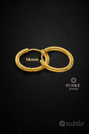 Cerchi coppia 14mm color oro