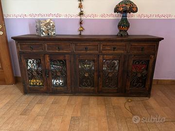 Mobile credenza legno ferro