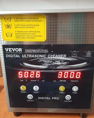 VEVOR Pulitore a Ultrasuoni Aggiornato 2 L