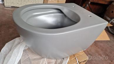 Coppia Sanitari sospesi grigio opaco NUOVI
