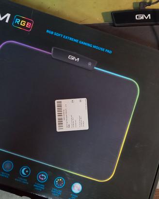 Tappetino mousepad gaming led