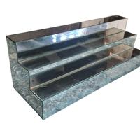 Espositore scaletta in vetro specchiato