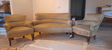 2 poltrone + 1 sofà 