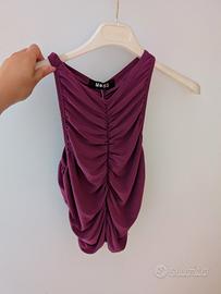 canotta con drappeggio 