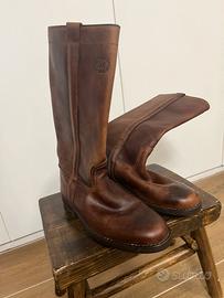Stivale Western cuoio uomo