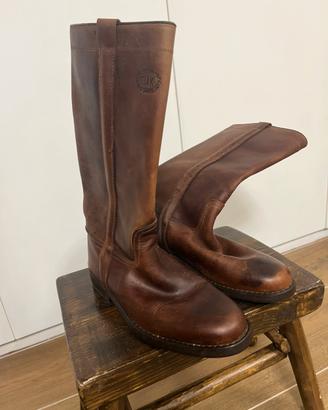 Stivale Western cuoio uomo