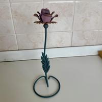 Rosa in ferro battuto artigianale - Scultura