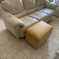 Divano letto con puff