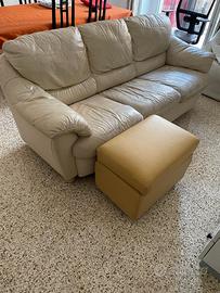 Divano letto con puff