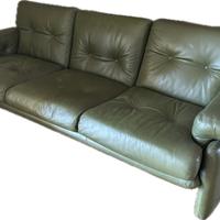 Divano e 2poltrone B&B Italia Coronado pelle verde