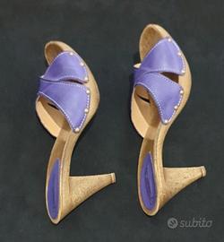 Zoccoli Donna n°41, tomaia in pelle, NUOVI