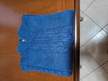 Maglione donna di lana blu taglia 52 Ennio Ricci 