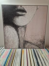 Quadro L'oca nera  cm 104 x 104