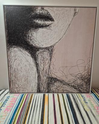 Quadro L'oca nera  cm 104 x 104