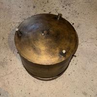 Paiolo in ottone con piedini