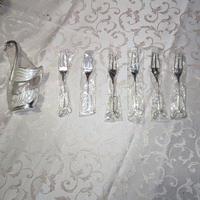 Set 6 forchette da dolce cigno