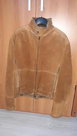 Giacca in pelle scamosciata
