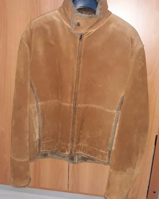 Giacca in pelle scamosciata