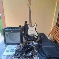 lotto fender squier stratocaster nera