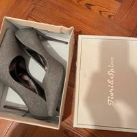 Décolleté argentate