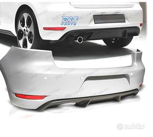 PARAURTI POSTERIORE VOLKSWAGEN VW GOLF 6 LOOK GTI 