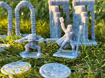 Miniature stampa resina 3d Per giochi da tavolo