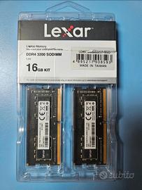 Ram 8+8 gb ddr4 3200 mhz