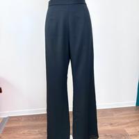 Pantalone elegante in voille nero