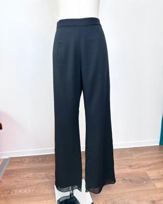 Pantalone elegante in voille nero