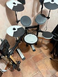 Batteria elettrica roland + 2 paia di bacchette