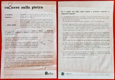 n° 2 piastre da cottura in pietra