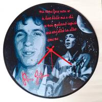 Vinile 33 giri a orologio omaggio a Rino Gaetano 