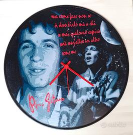 Vinile 33 giri a orologio omaggio a Rino Gaetano 