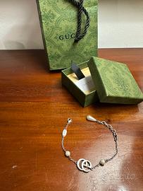 Bracciale Gucci perle e acciaio
