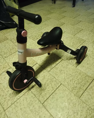 Triciclo e Bici Senza Pedali Besrey 5 in 1 - Rosa