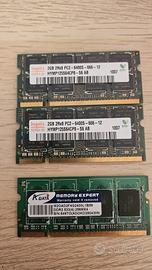 Ram DDR2 laptop hynix 4gb (2x2)