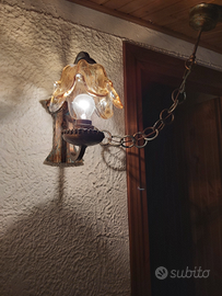 Lampade a muro in vetro colorato