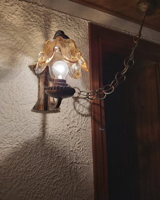 Lampade a muro in vetro colorato