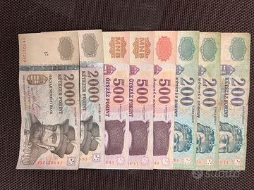 Banconote Ungheria Forint ( Fiorini )