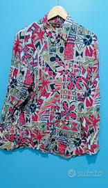 Camicia hawaiana da uomo manica lunga 