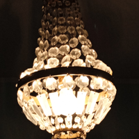 Lampadario vintage, a sospensione, a goccia